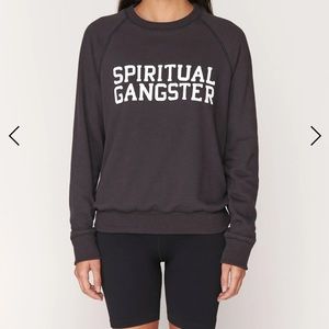 Spiritual gangster black size L sweatshirt. Worn but still a lot of life left